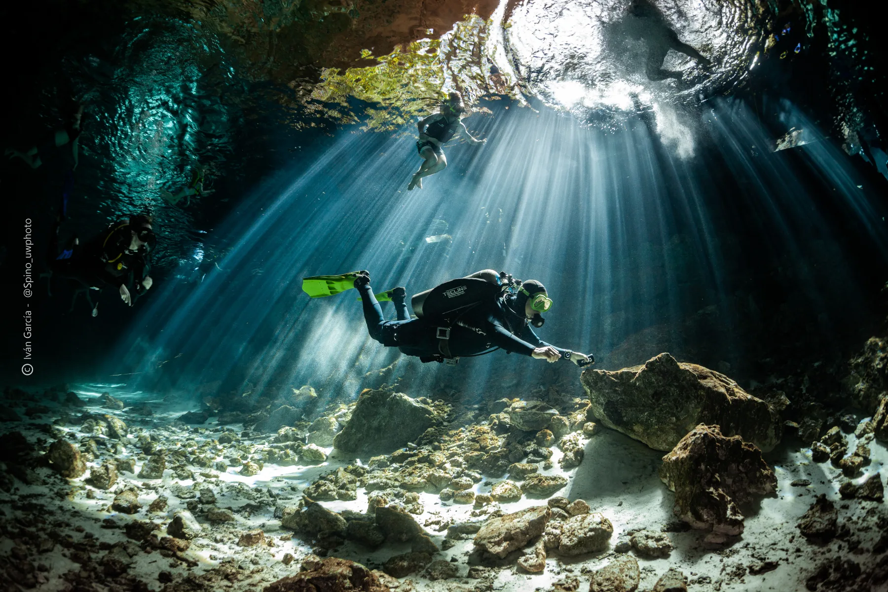 Barbie Line cenote diving near Tulum