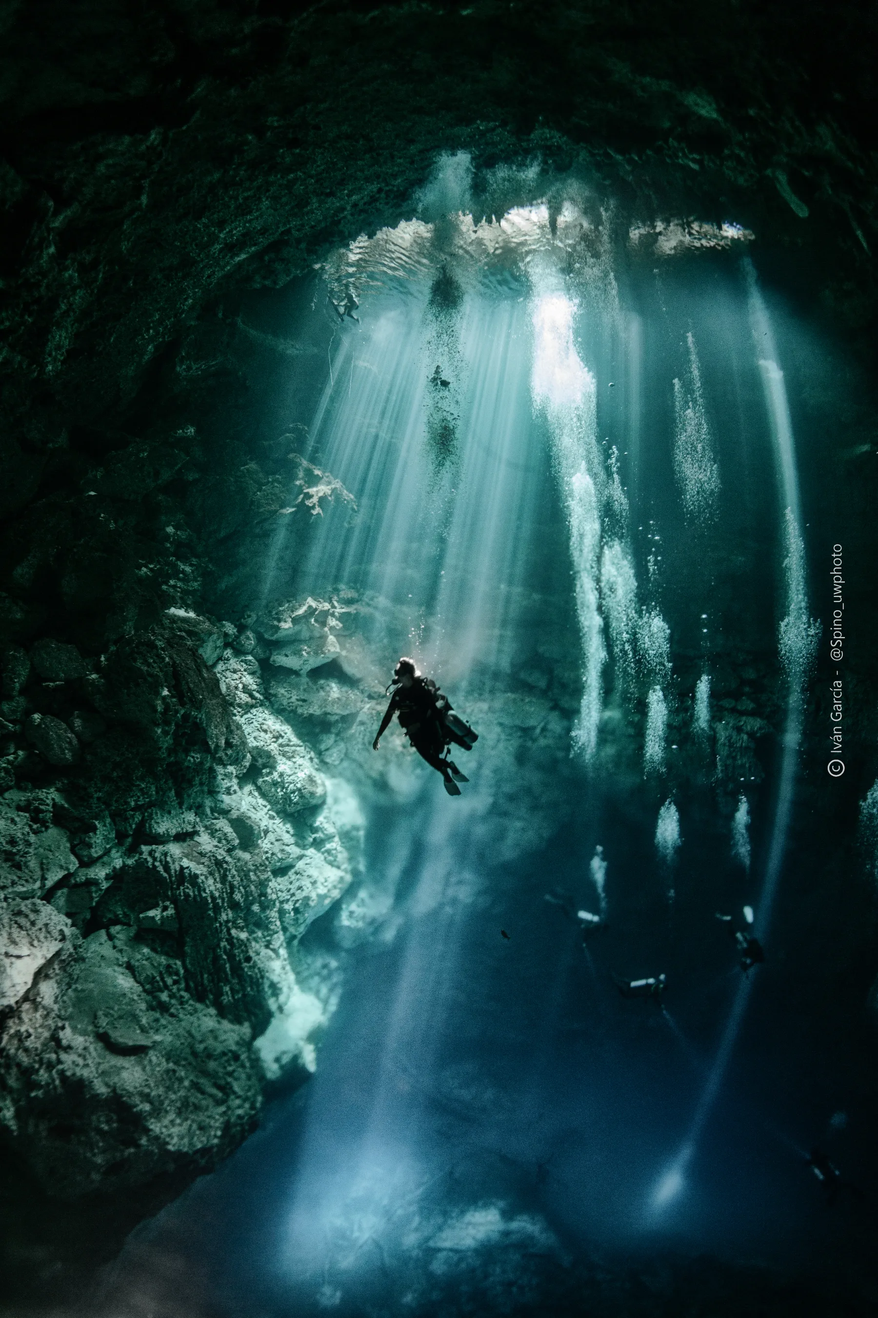 El Pit cenote diving near Tulum or Playa del Carmen